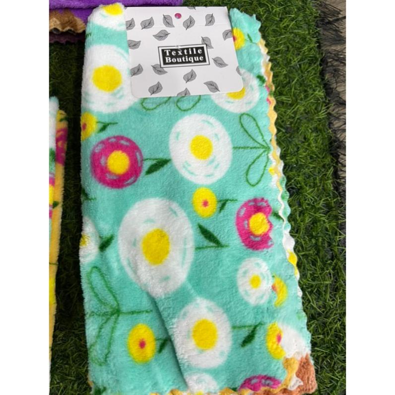 Khăn Lau Đa Năng Hoạ Tiết 2 Mặt Lau Bếp Lau Xe Hình Vuông 30 x 30cm