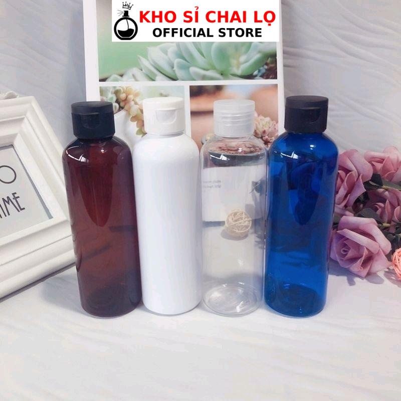 Chai Lọ Nắp Bật HUHA Vỏ Nhựa Pet 100ml/50ml/30ml/20ml Chiết Mỹ Phẩm, Dầu Gội, Sữa Tắm .