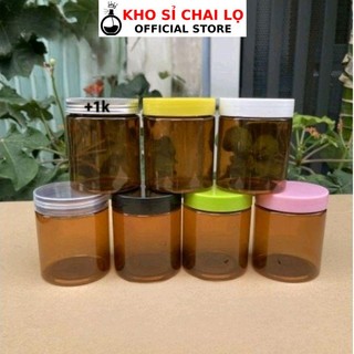 Hủ Hộp Đựng Kem Nhựa Pet 100g 200g (Nhiều Màu) Đựng Mỹ Phẩm, Thực Phẩm, Đồ Khô, Ngũ Cốc  HUHA