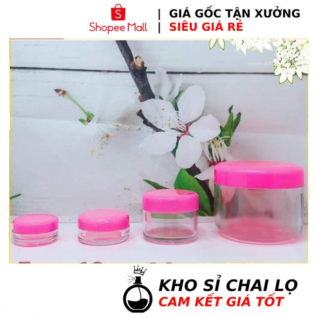 Hủ Hộp Đựng Kem HUHA Kho Sỉ Hộp nhựa tròn 3g/5g/10g/20g/30g/50g/100g chiết mỹ phẩm