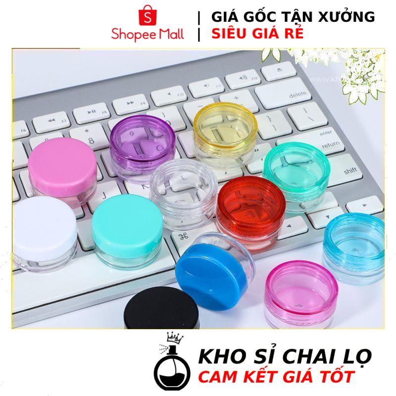 Hủ Hộp Đựng Kem HUHA Kho Sỉ Hộp nhựa tròn 3g/5g/10g/20g/30g/50g/100g chiết mỹ phẩm