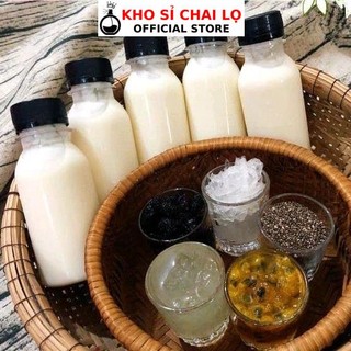[KHO SỈ] Chai Lọ Nhựa 100ml, 330ml Cổ Rộng Đựng Trà Sữa, Nước Trái Cây, Sữa Chua, Mỹ Phẩm, Phụ Kiện Du Lịch HUHA