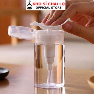 Lọ Chiết Nước Tẩy Trang [120ml/150ml/200ml/300ml] Chai Nhựa Pet Chiết Mỹ Phẩm Toner Có Nút Nhấn Tiện Lợi  HUHA