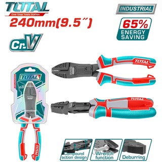 Kềm răng trợ lực cao cấp , tiết kiệt 65% , chất liệu thép cr-v 8''/200mm thtc510806 , 9.5''/240mm thtc510956 total