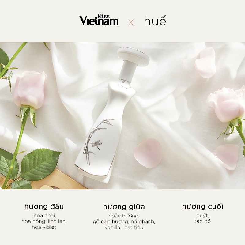 Nước hoa nữ Miss Vietnam - Huế N28 - Hộp sứ trắng EDP 35ml