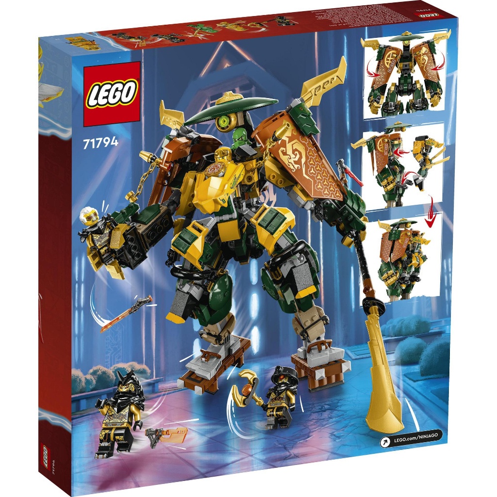 [Mã LIFEMC06DBAU giảm 50k đơn 350k] LEGO Ninjago 71794 Đồ chơi lắp ráp Chiến giáp của Lloyd và Arin (764 chi tiết)