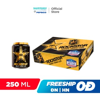 [Live]Thùng 24 Lon Nước Tăng Lực Rockstar (250ml/lon)