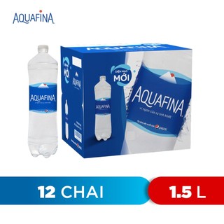 Thùng 12 Chai Nước tinh khiết Aquafina (1.5L/chai)