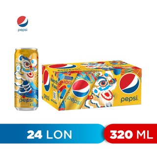 Thùng 24 lon nước ngọt có gaz pepsi lon vàng
