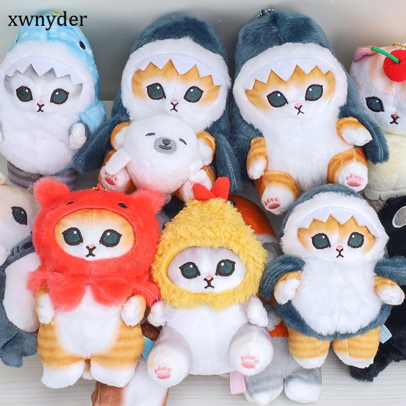 Móc khóa mèo cá mập bông Mofusand nhiều mẫu mã dễ thương Kratos dùng để treo balo, túi xách, ví, quà tặng bạn bè