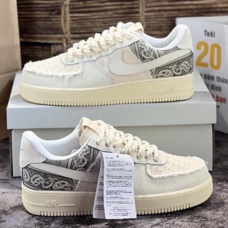 Giày Nike_Air Force 1 Thổ Cẩm Dây Thừng, Giày AF1 Custom Travis Bigbag Bản Cao Cấp.GIÀY mãu hot theo năm tháng