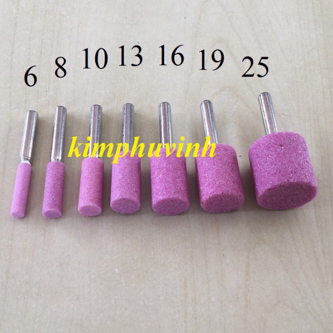 01 viên - ĐÁ MÀI TRỤC - ĐÁ DO LỖ - ĐÁ CÀ LEM (CỐT 6MM - DÀI 25MM)