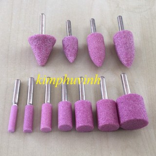 01 viên - ĐÁ MÀI TRỤC - ĐÁ DO LỖ - ĐÁ CÀ LEM (CỐT 6MM - DÀI 25MM)