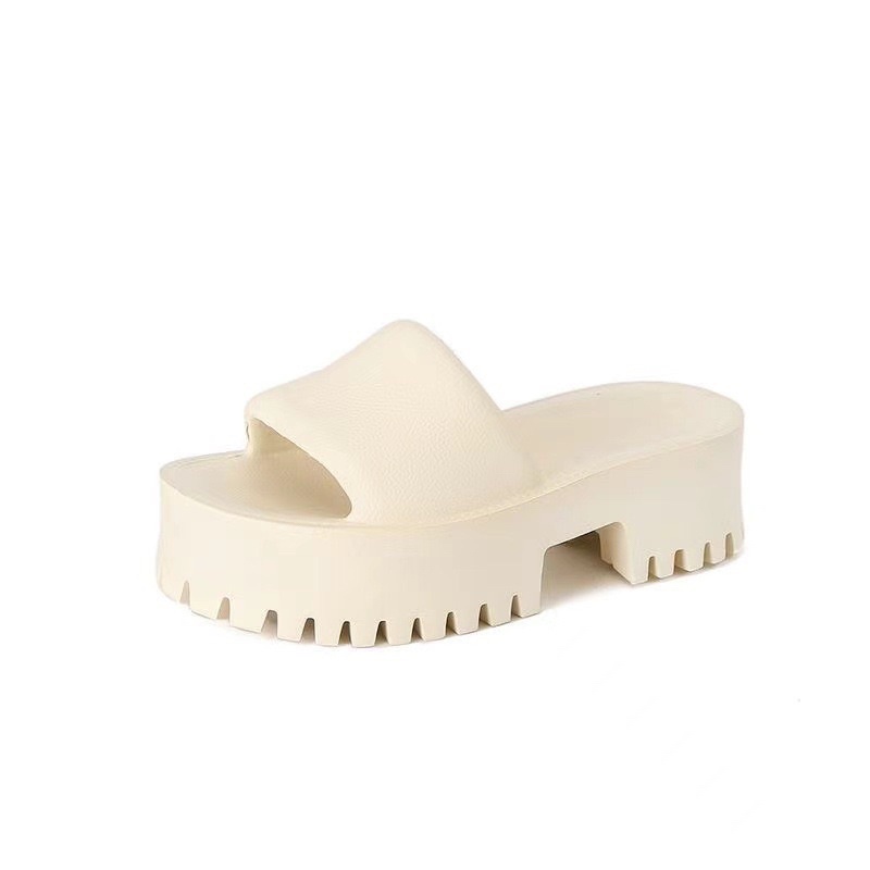 Dép nữ quai ngang đế đúc basic tăng chiều cao thêm 5cm mã số 003