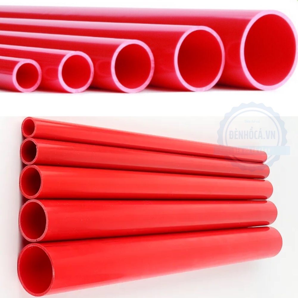 Ống Nhựa Bể Cá Phi 20mm 25mm 30mm Giành Cho Bể Cá Màu Đỏ - Màu Cam và các phụ kiện hồ cá công nghệ mới