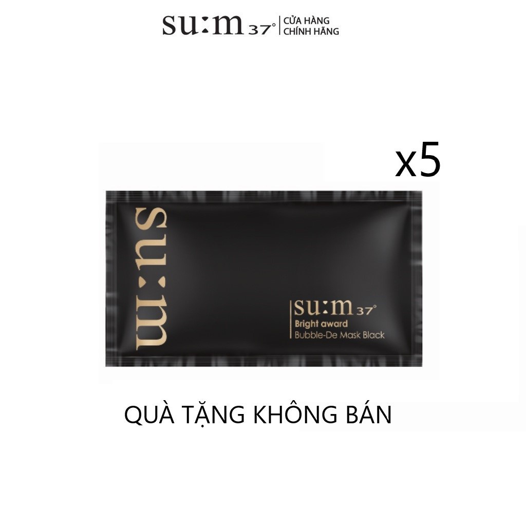 [HB Gift] Combo 5 gói Mặt nạ đen thải độc và phục hồi da Su:m37 4.5ml/gói