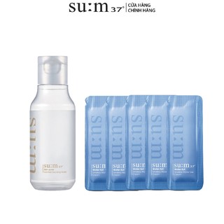 [HB Gift] Combo Tẩy trang giàu ẩm 3 trong 1 Su:m37 100ml & 5 gói Kem dưỡng ẩm mượt da dạng gel 1ml Gimmick