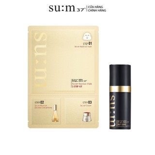 [HB Gift] Combo Mặt nạ ngăn lão hóa Su:m37 Secret Mask 3 Step và Mặt nạ sủi bọt Bubble De Mask /Gimmick