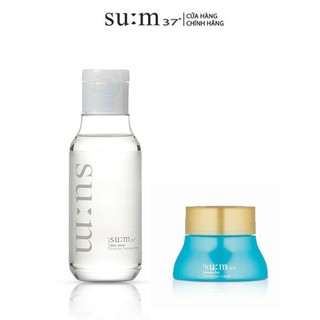 [HB Gift] Combo Nước tẩy trang giàu ẩm Su:m37 Skin Saver Cleansing Water 100ml và Kem dưỡng Water-full 10g