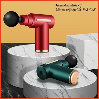 Máy massage cầm tay kh720 - máy mát xa cầm tay massage gun 4 đầu và 6 chế độ matxa, máy đấm lưng, súng massage cầm tay