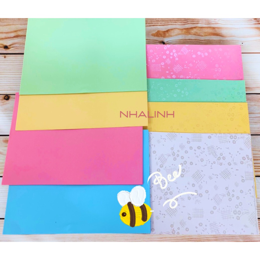 Set bìa thơm, bìa thái  A4  định dượng 160-180 gsm, mix màu