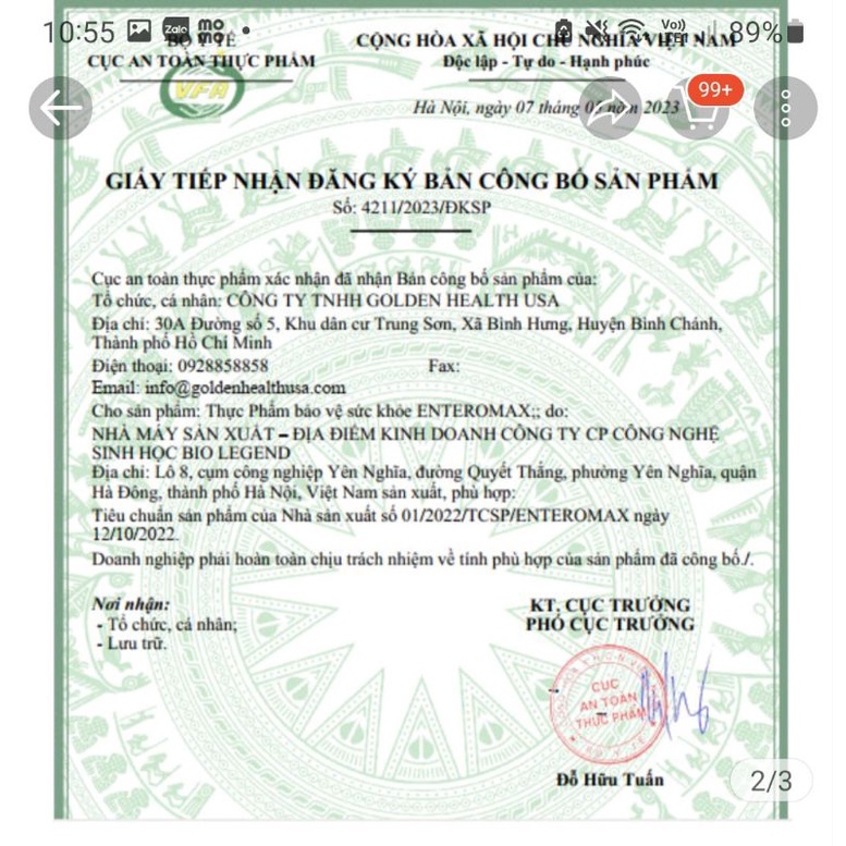 Men ống Vi sinh ENTEROMAX  - CÂN BẰNG HỆ VS RUỘT - GIẢM TIÊU CHẢY, ĐẦY HƠI, KHÓ TIÊU