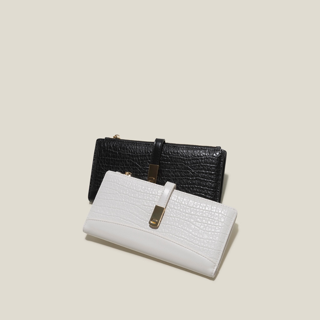 Ví Cầm Tay Vân Da Cá Sấu - WAL 0265