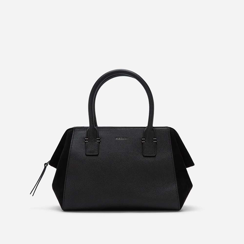 Vascara Túi Xách Tay Phối Layer Nhấn Microfiber - TOT 0119