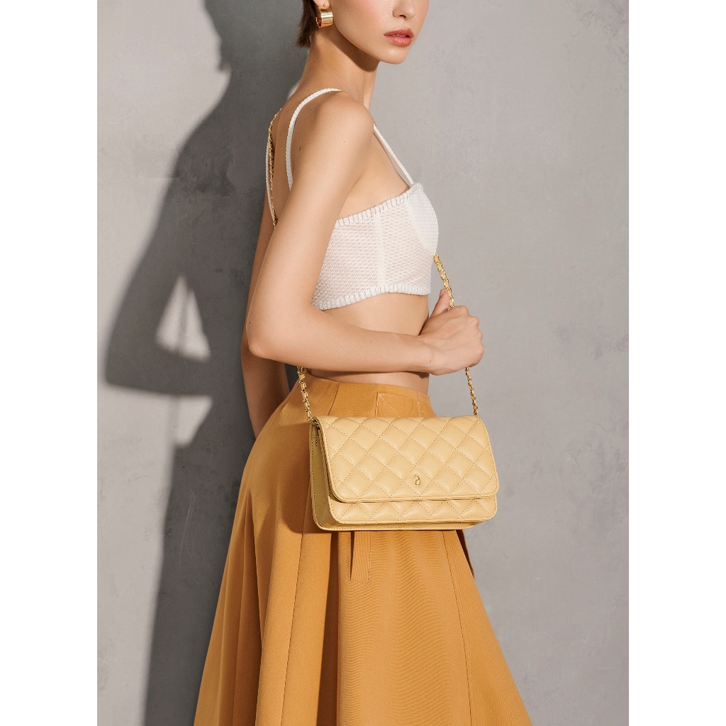 Vasscara Túi Xách Chần Bông Quai Dây Phối Xích - SHO 0221