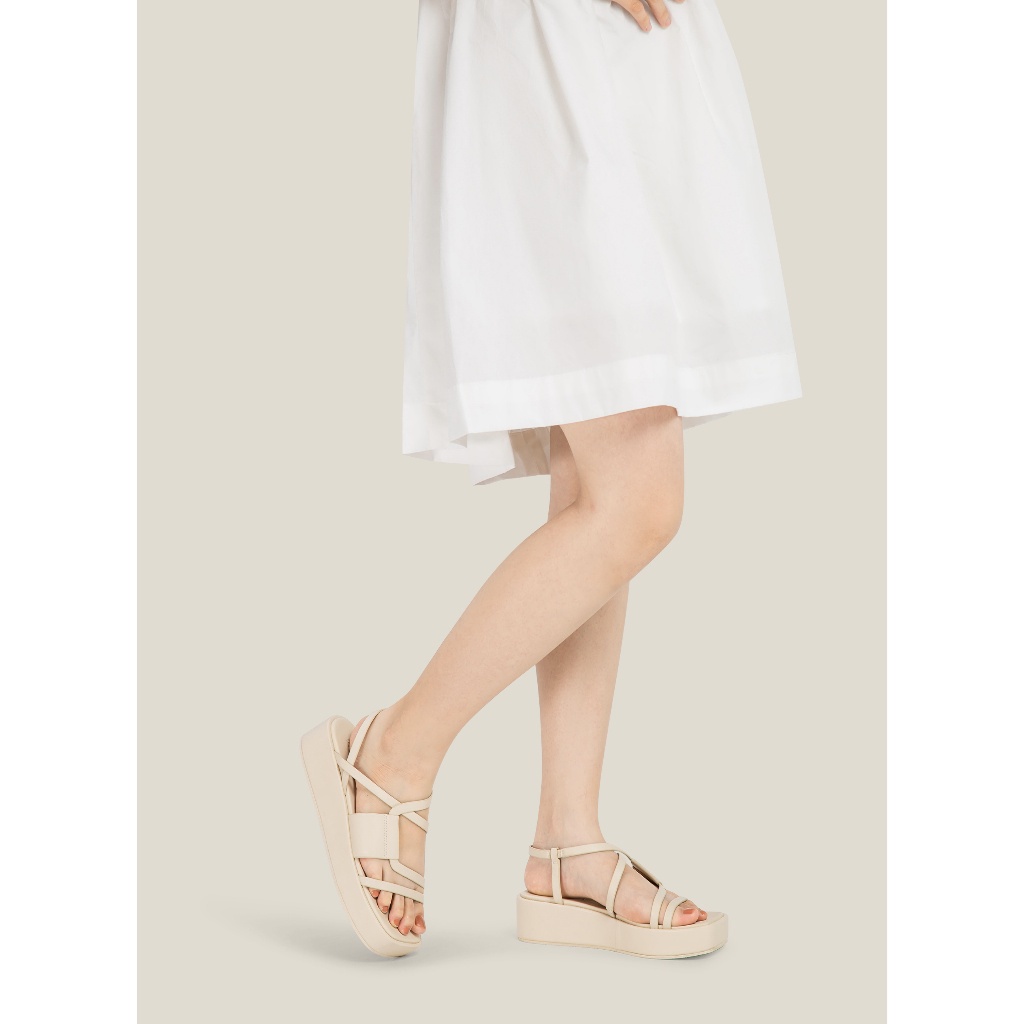 Vascara Giày Sandal Đế Flatform Quai Mảnh - SDX 0440
