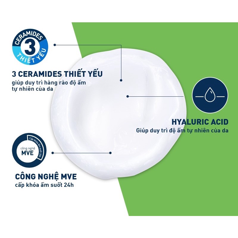 Sữa rửa mặt CeraVe làm sạch da cấp ẩm dành cho da dầu da khô da nhạy cảm 236ML