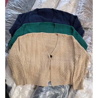 Áo cardigan len vặn thừng 1 khuy Nana21 Nanastore21