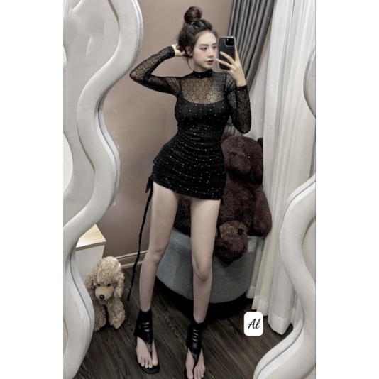 Váy Body lưới chất xỉu 💯HÀNG THIẾT KẾ TẾT 2024 💖