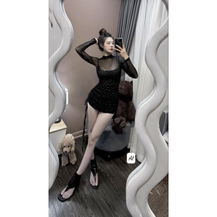 Váy Body lưới chất xỉu 💯HÀNG THIẾT KẾ TẾT 2024 💖