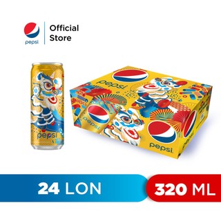 Thùng 24 lon nước ngọt có gaz pepsi lon vàng