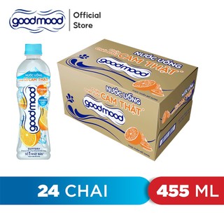 Thùng 24 chai nước uống vị cam goodmood