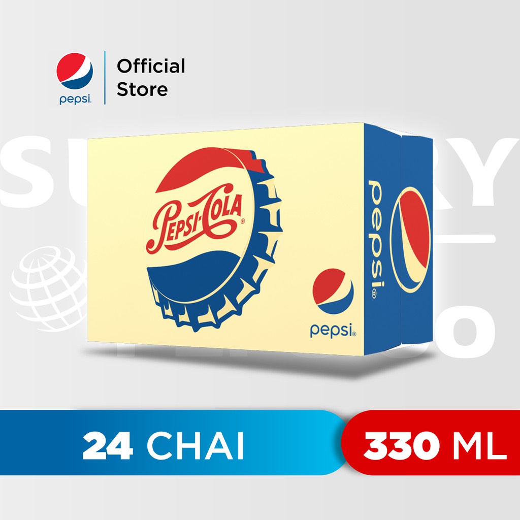 Thùng 24 Chai Nước Ngọt Có Gaz Pepsi