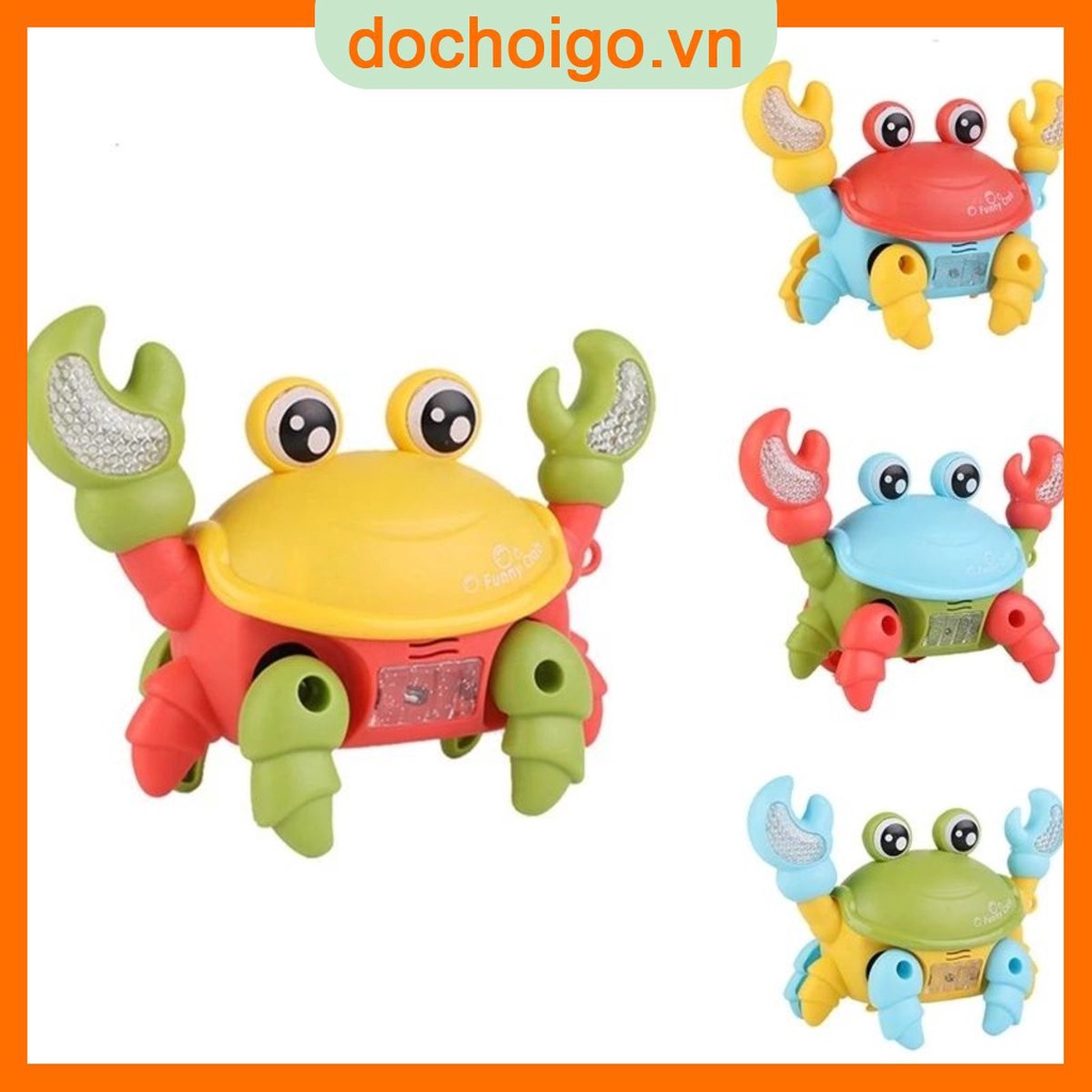 Đồ Chơi Cho Bé Con Cua Chạy Pin Vui Nhộn Có Nhạc Và Đèn Phát Sáng Cho Bé