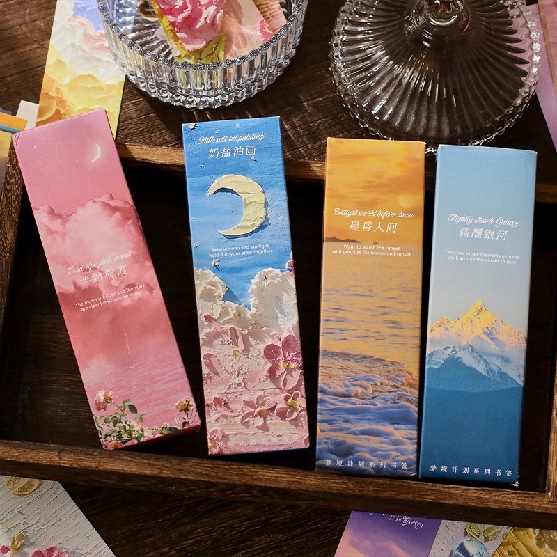 Bookmark thiết kế hoạ tiết tranh sơn dầu