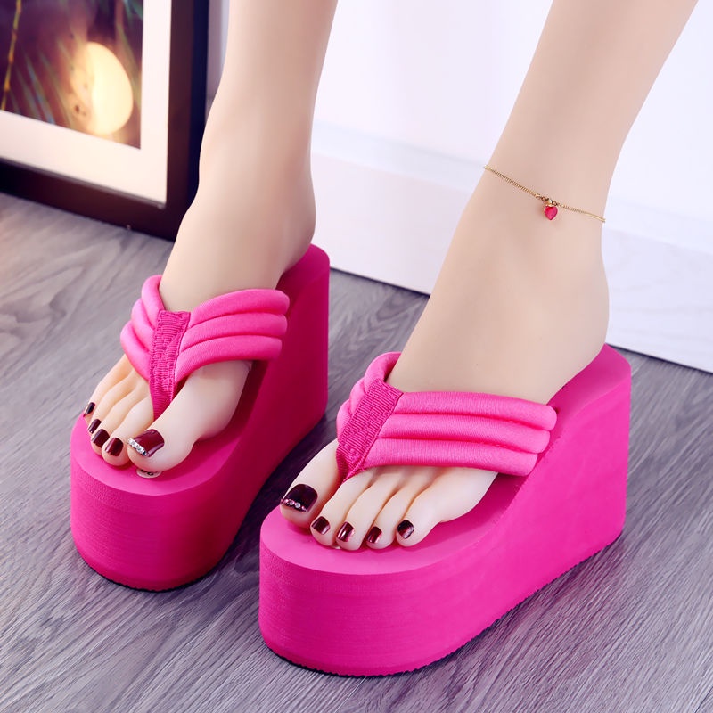 Dép Xỏ Ngón Đế Xuồng 8cm Thời Trang Hàn Quốc Cho Nữ