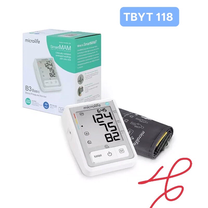 MÁY ĐO HUYẾT ÁP MICROLIFE B3 BASIC