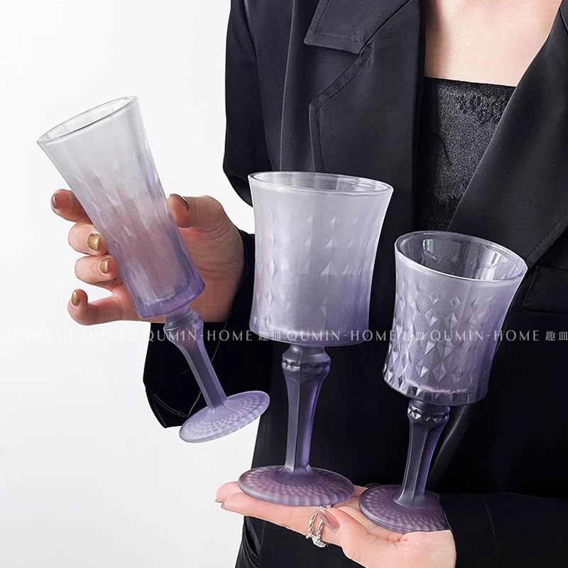 Cốc Thủy Tinh Pha Lê Tím gradient Pha Lê Tím