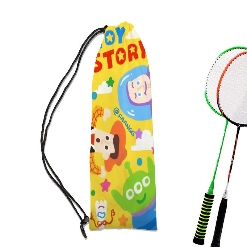 [Túi Đựng Vợt Cầu Lông Đeo Vai Dây Rút Một Bên Vai Phong Cách Hoạt Hình toy story Phong Cách Mới Bảo Vệ Di Động Cho Nam Và Nữ Cùng Phong Cách