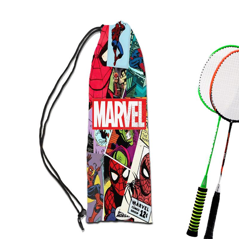 Túi Dây Rút Đựng Vợt Cầu Lông In Họa Tiết Hoạt Hình Phong Cách Phương Tây
