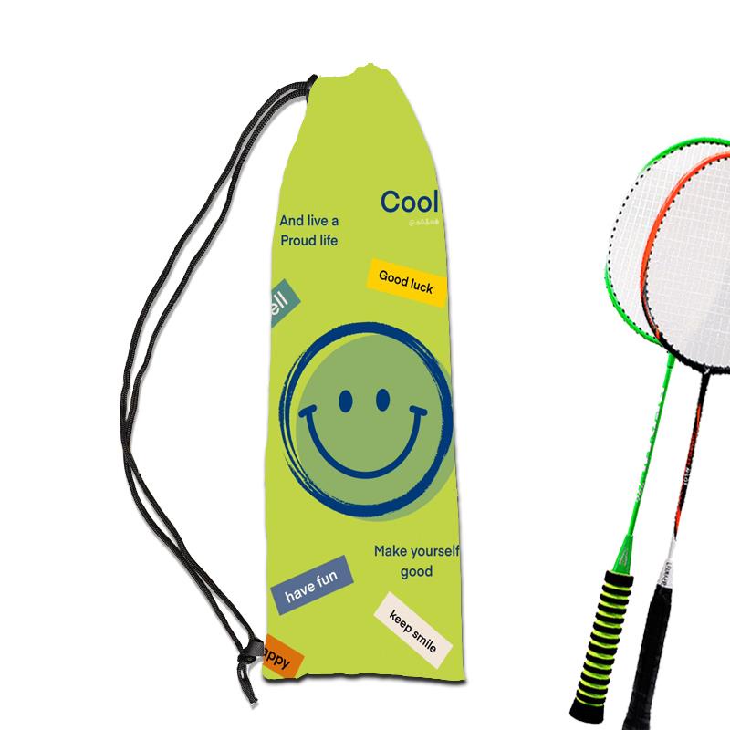 Túi Dây Rút Đựng Vợt Cầu Lông In Họa Tiết Hoạt Hình Phong Cách Phương Tây