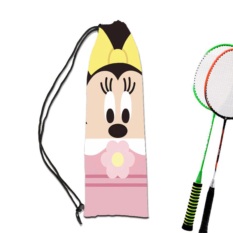 Túi Dây Rút Đựng Vợt Cầu Lông In Họa Tiết Hoạt Hình Phong Cách Phương Tây