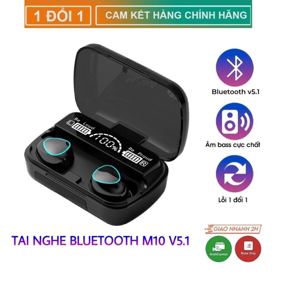 Tai Nghe Bluetooth M10 Phiên Bản Pro Nâng Cấp Mạnh Mẽ Chip 5.1 Âm Thanh Mượt Mà Pin Trâu 3500mah Hỗ Trợ Mọi Dòng Máy