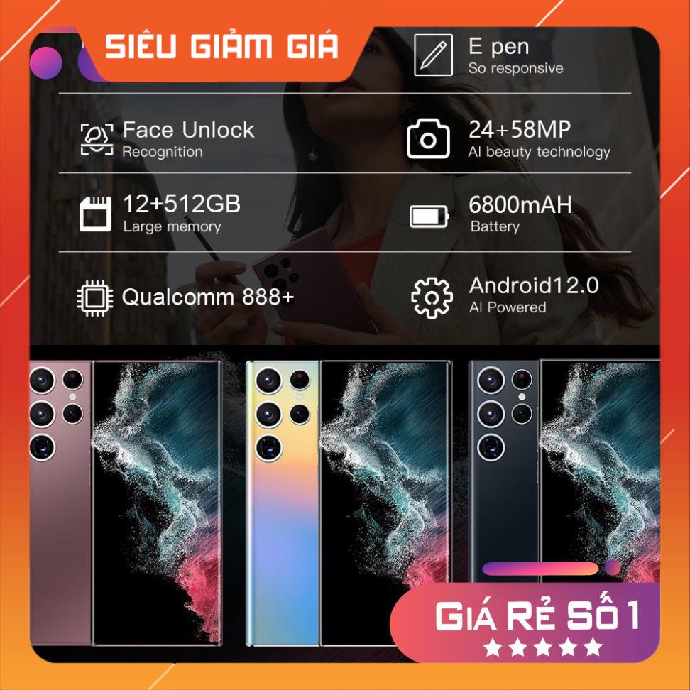 Điện thoại Samsung S22 Ultra 5G Mỹ 2 sim Fullbox Snapdragon 8 Gen 1