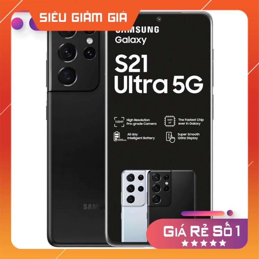 Điện thoại Samsung S21 Ultra 5G 2 sim Snapdragon 888 Ram 12Gb-128Gb Likenew - Fullbox