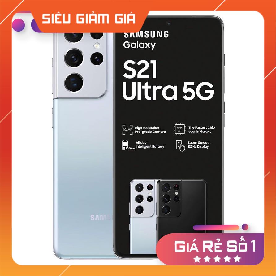 Điện thoại Samsung S21 Ultra 5G 2 sim Snapdragon 888 Ram 12Gb-128Gb Likenew - Fullbox